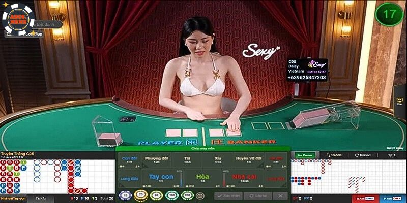 Bàn cược Baccarat tại ABC8